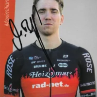 Maximilian Beyer (ciclismo) - hand signed card 10x15cm