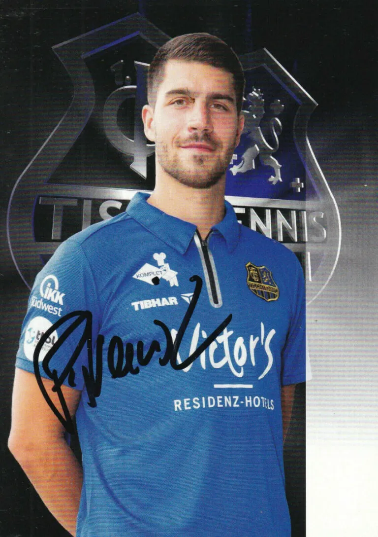Patrick FRANZISKA (tennistavolista) – hand signed card 10x15cm