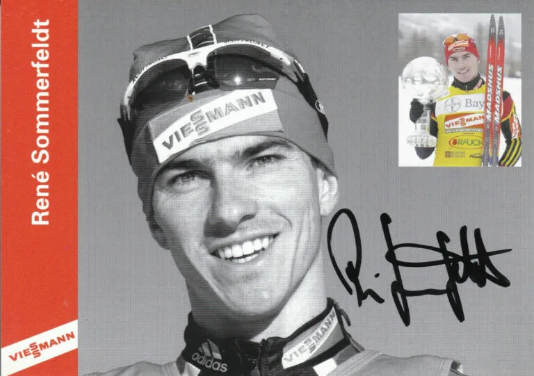 René Sommerfeldt (sci di fondo) – hand signed card 10x15cm