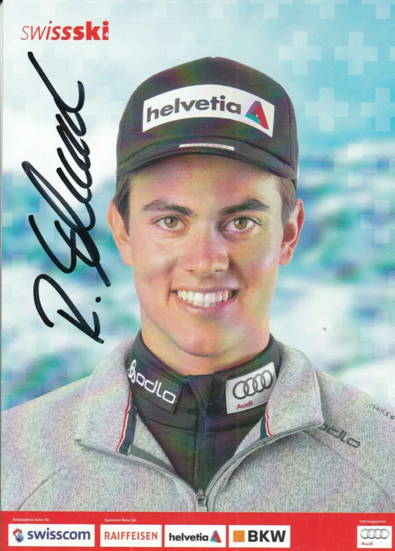 Roman Schaad (sci di fondo) – hand signed card 10x15cm