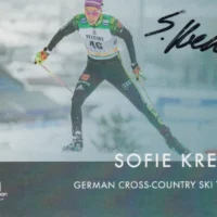 Sofie Krehl (sci di fondo) - hand signed card 10x15cm