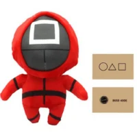 Squid Game Guardia M Peluche 20cm + bigliettino gioco (card)
