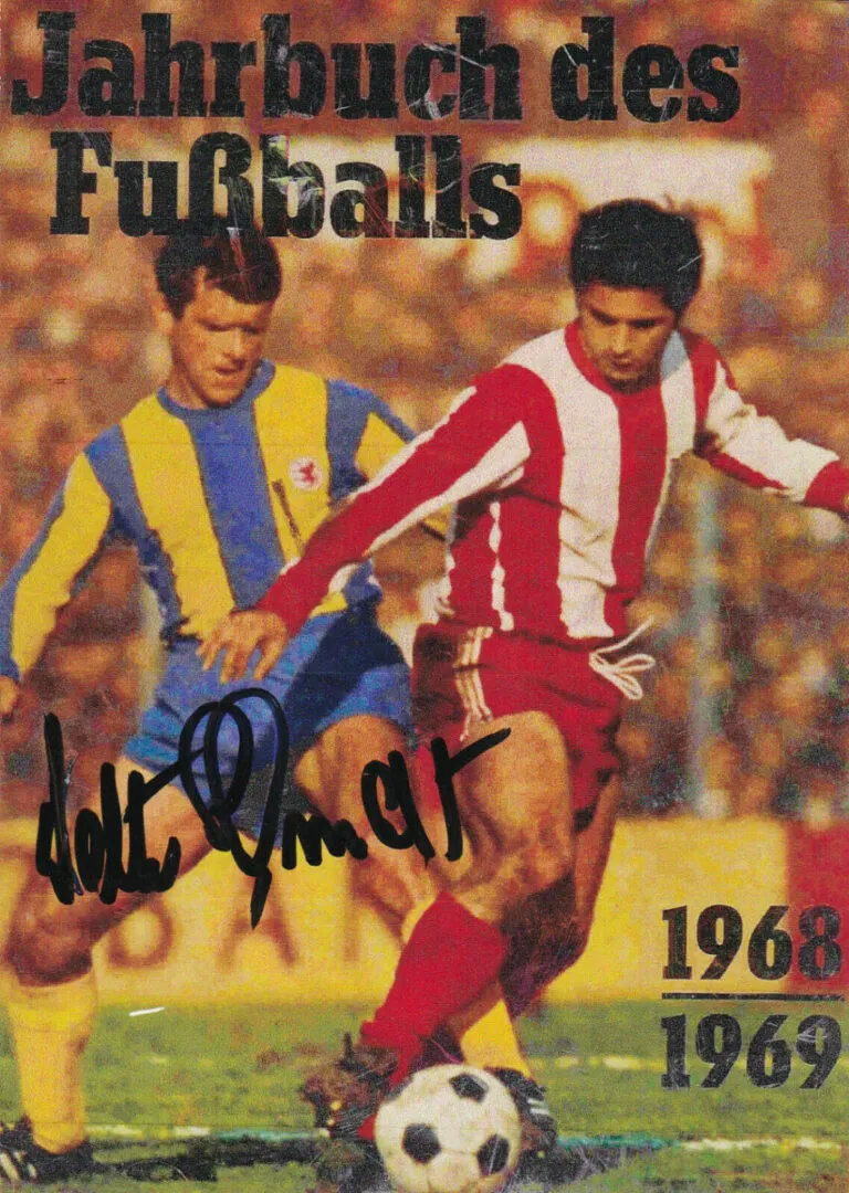 Walter SCHMIDT – (Eintracht Braunschweig 1968/69) – hand signed card 10x15cm