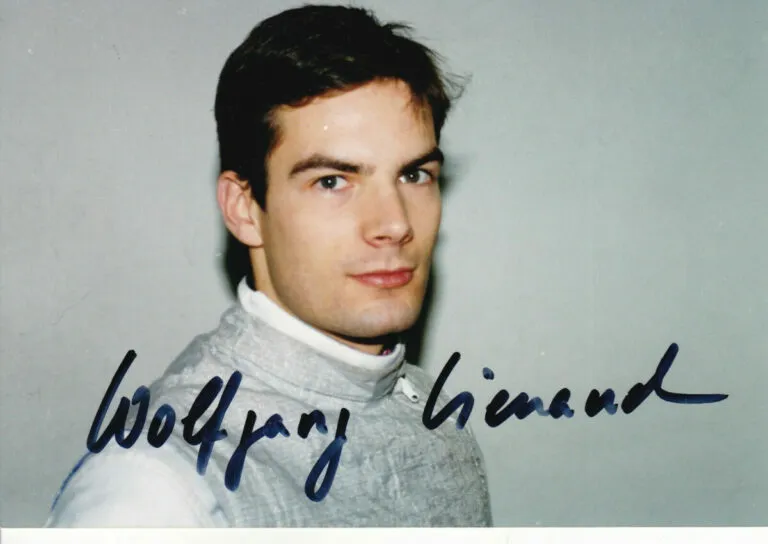 Wolfgang Wienand (scherma) – hand signed photo 10x15cm