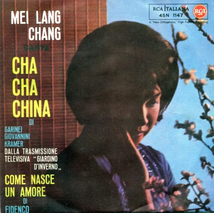 Mei Lang Chang - card ufficiale 1961 autografata + 45 giri