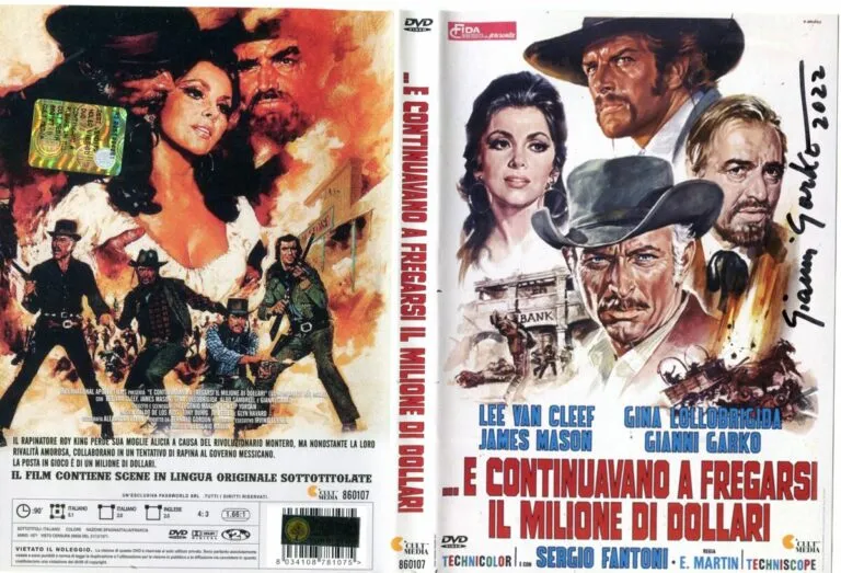 “E Continuavano A Fregarsi Il Milione Di Dollari” Gianni Garko hand signed dvd autografato