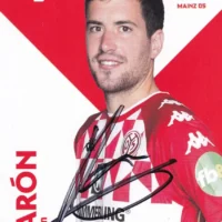 Aarón Martín (1. FSV Mainz 05) - hand signed card 10x15cm