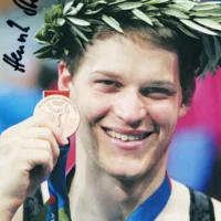 Henrik Stehlik (ginnasta) - hand signed card 10x15cm