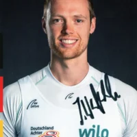 Johannes Weißenfeld (canottiere) - hand signed card 10x15cm