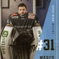 Marco Eisenhut (hockey) - hand signed card 10x15cm