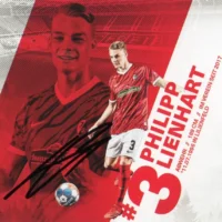 Philipp Lienhart (SC Freiburg 2021/22) - hand signed card 10x15cm