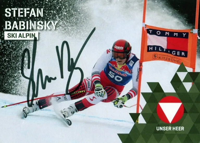 Stefan Babinsky (sci alpino) – hand signed card 10x15cm