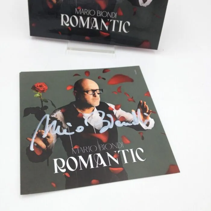 Cd Romantic con card autografata da Mario Biondi