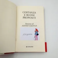 Costanza e buoni propositi libro autografato da Alessia Gazzola