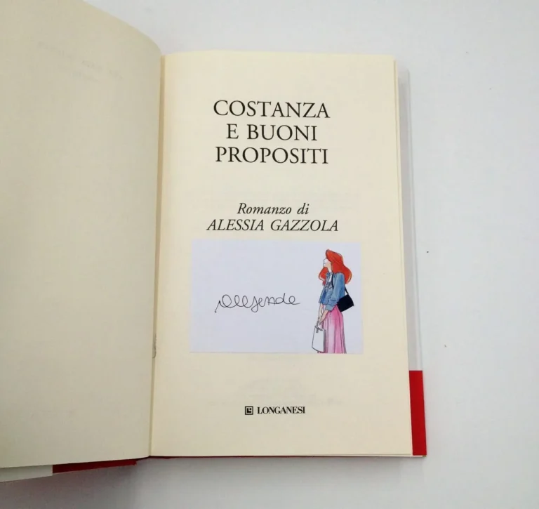 Costanza e buoni propositi libro autografato da Alessia Gazzola