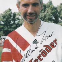 Dietmar Erler (Eintracht Braunschweig) - hand signed card 10x15cm