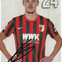 Fredrik Jensen (FC Augusta) - hand signed card 10x15cm