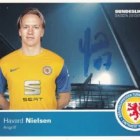 Havard Nielsen (Eintracht Braunschweig) - hand signed card 10x15cm
