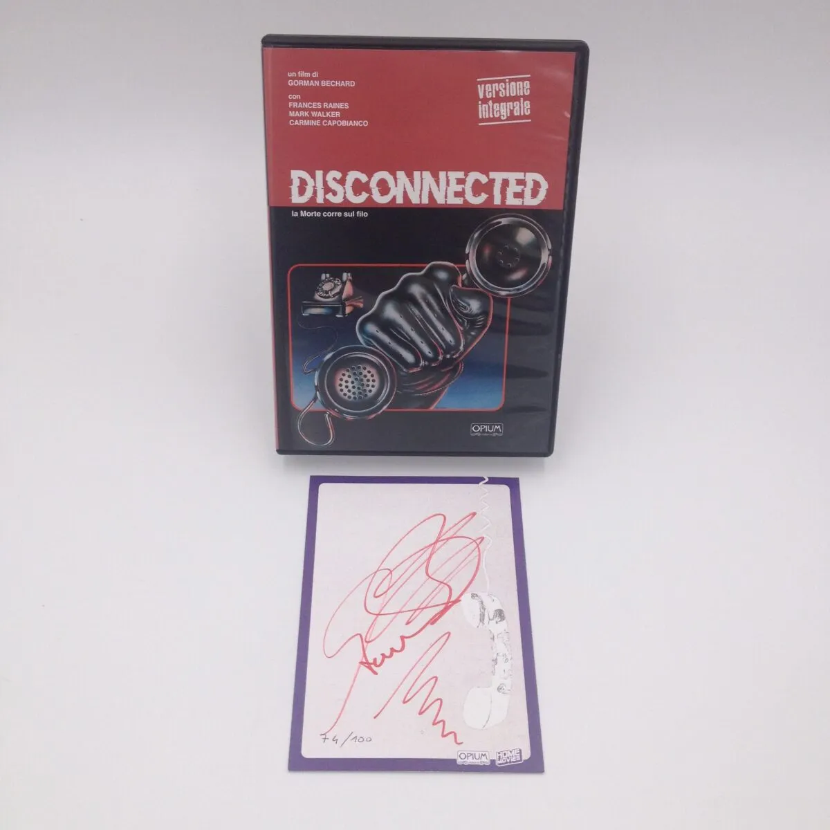 Disconnected dvd + card autografata da Gorman Bechard