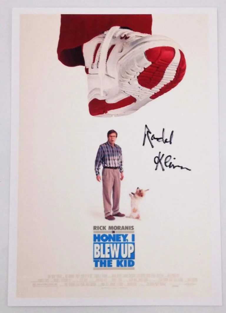 Randal Kleiser – Honey, I Blew Up The Kid – hand signed card 14x21cm autografata