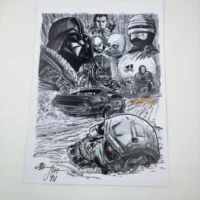 Tavola autografata da Daniele Statella