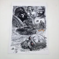 Tavola autografata da Daniele Statella