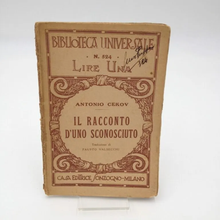 Il racconto d’uno sconosciuto  – Antonio Cekov, primi ‘900