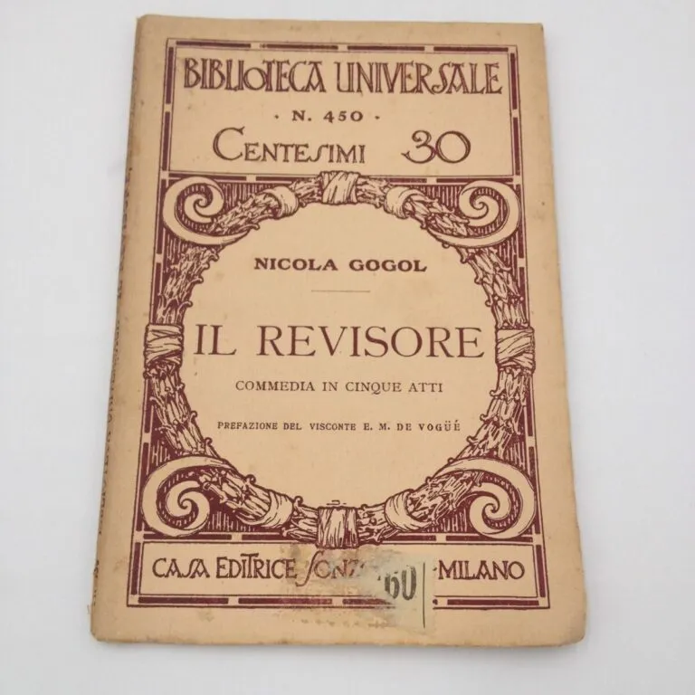 Il revisore – Nicola Gogol, primi ‘900