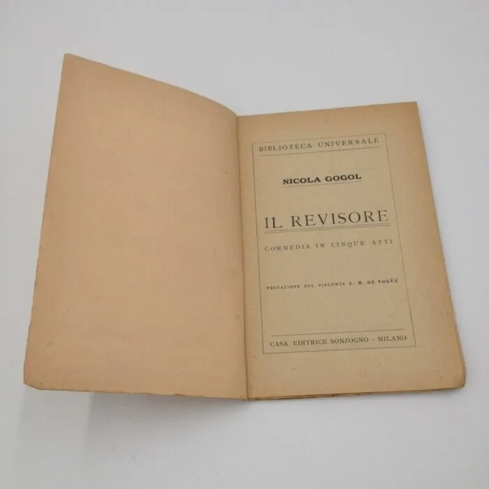 Il revisore - Nicola Gogol, primi '900