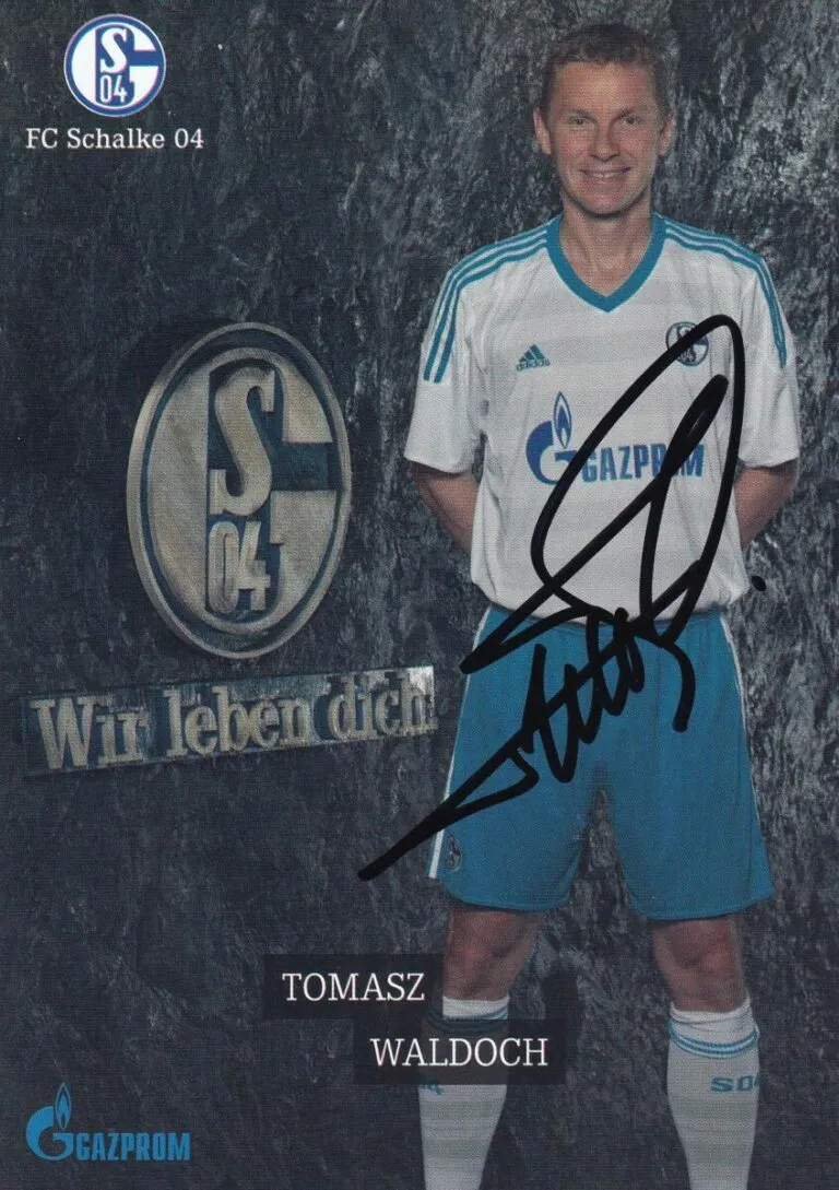 Tomasz Waldoch (Schalke 04) – hand signed card 10x15cm