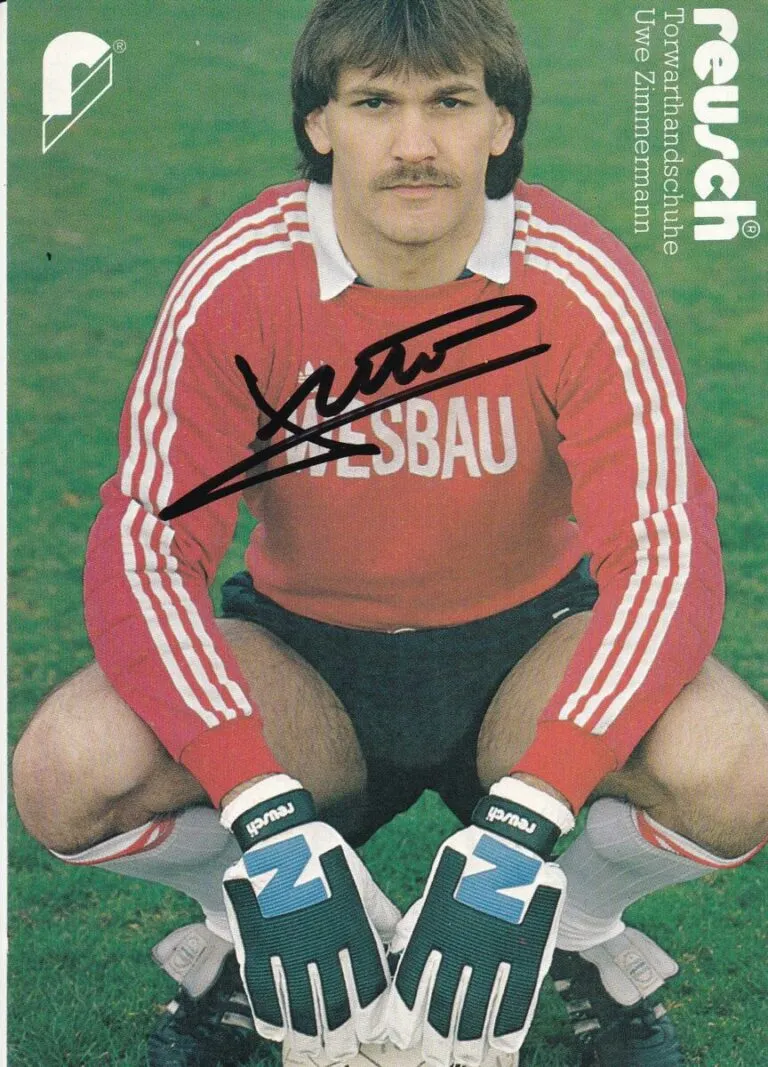 Uwe Zimmermann (SV Waldhof Mannheim) – hand signed card 10x15cm