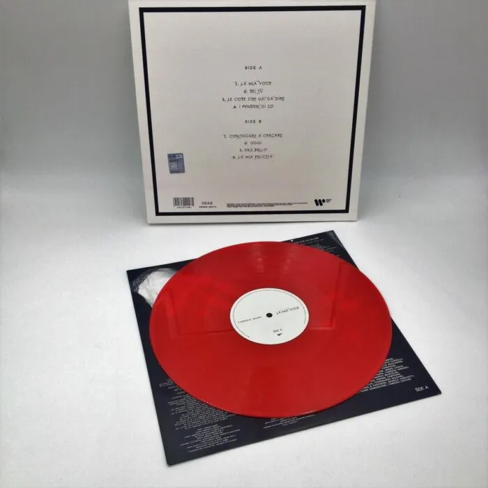 Vinile “La mia voce” autografato da Fabrizio Moro (Lp Rosso Edizione Limimitata 648)