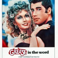 Randal Kleiser - Grease - hand signed card 14x21cm autografata