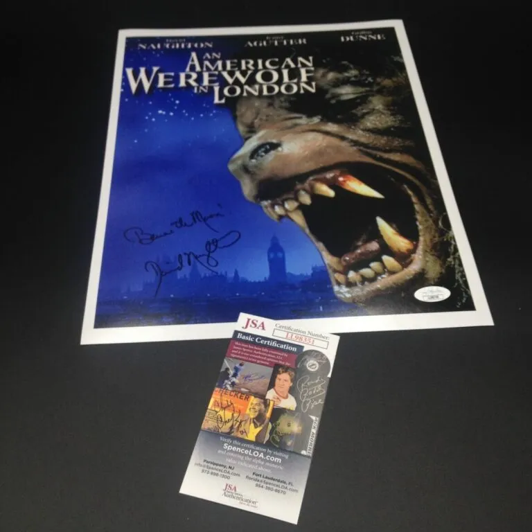 David Kessler in An American Werewolf in London hand signed photo 27,9×37,5cm foto autografata da David Naughton