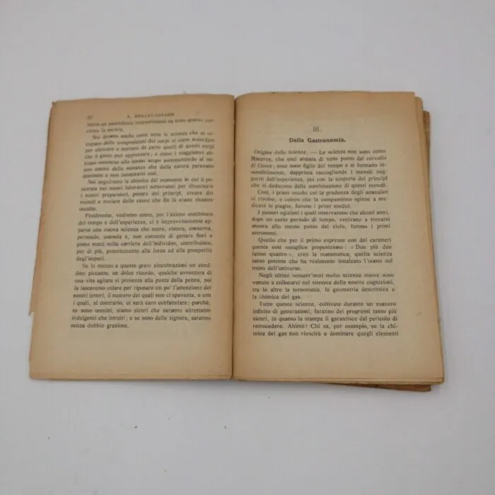 Fisiologia del Gusto di Antelmo Brillat-Savarin (1930)