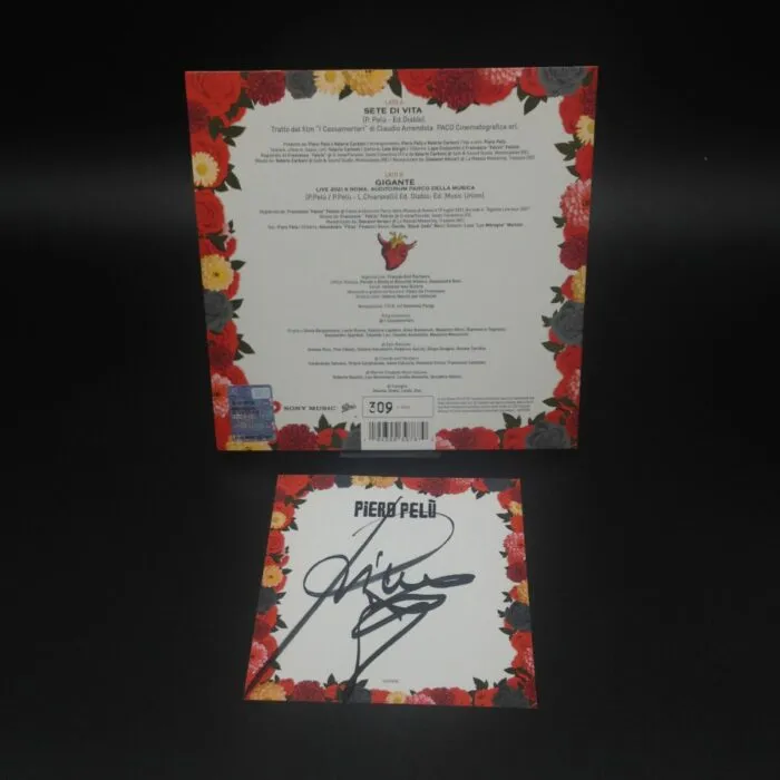 Sete di vita/Gigante Vinile Ed. Limitata 309/500 con card autografata da Piero Pelù