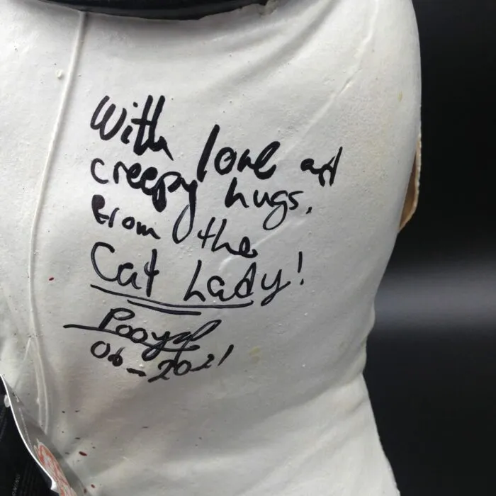 Maschera TERRIFIER autografata da Pooya Mohseni nel film "Cat Lady"