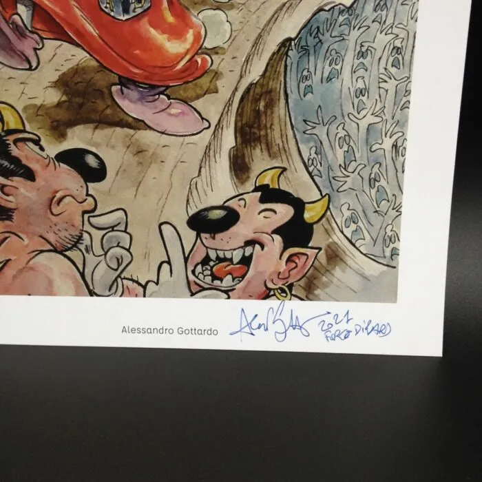 Dante autografato da Alessandro Gottardo