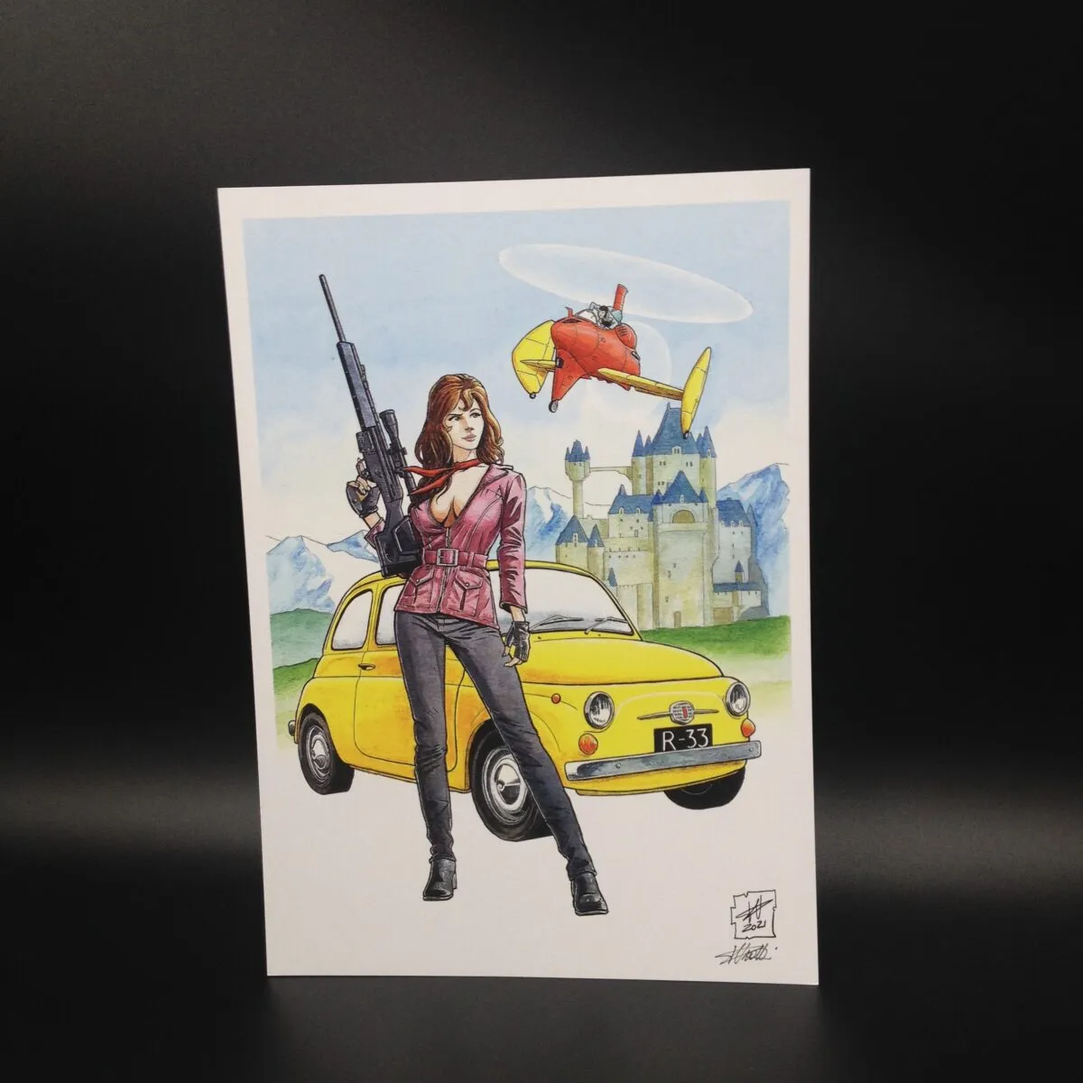 "Fujiko (aka Margot) Lupin III" autografata da Dario Viotti