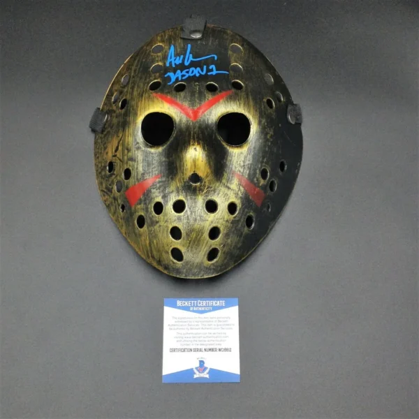 Mask: Jason Voorhees Friday the 13th 1980 autografata da Ari Lehman hand signed