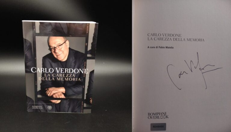 La carezza della memoria libro autografato da Carlo Verdone 02