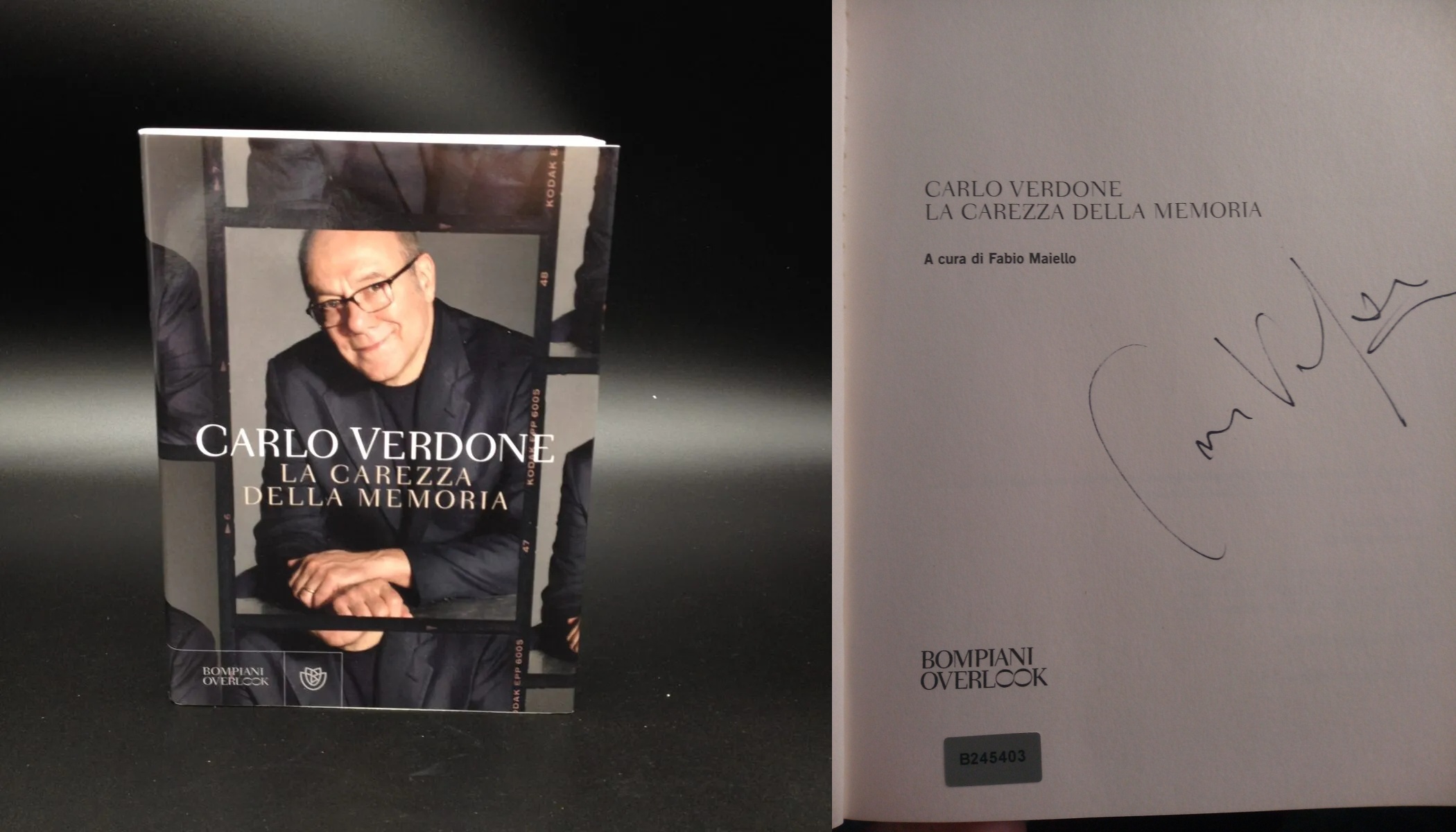 La carezza della memoria libro autografato da Carlo Verdone 03