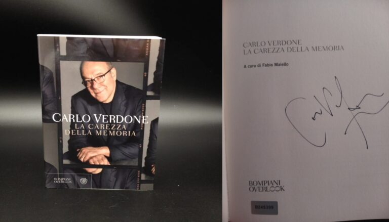La carezza della memoria libro autografato da Carlo Verdone 06