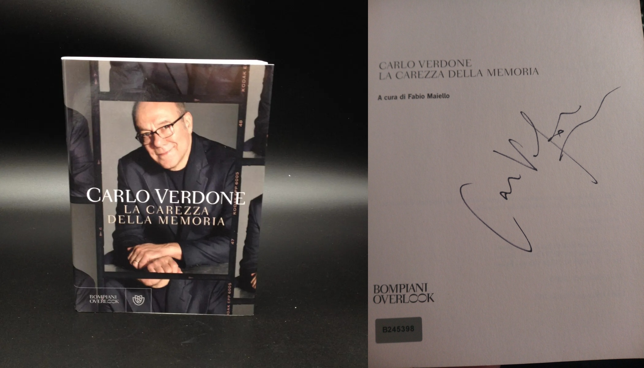 La carezza della memoria libro autografato da Carlo Verdone 08