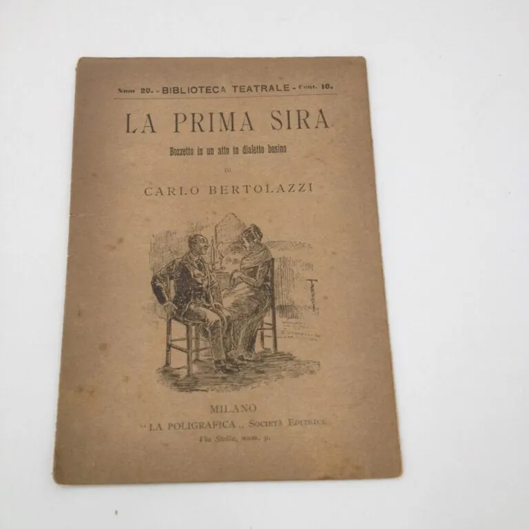 La prima Sira di Carlo Bertolazzi (primi del ‘900)