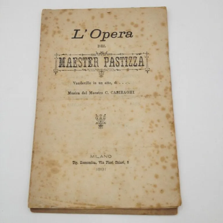 L’opera del Maester Pastizza (1881)