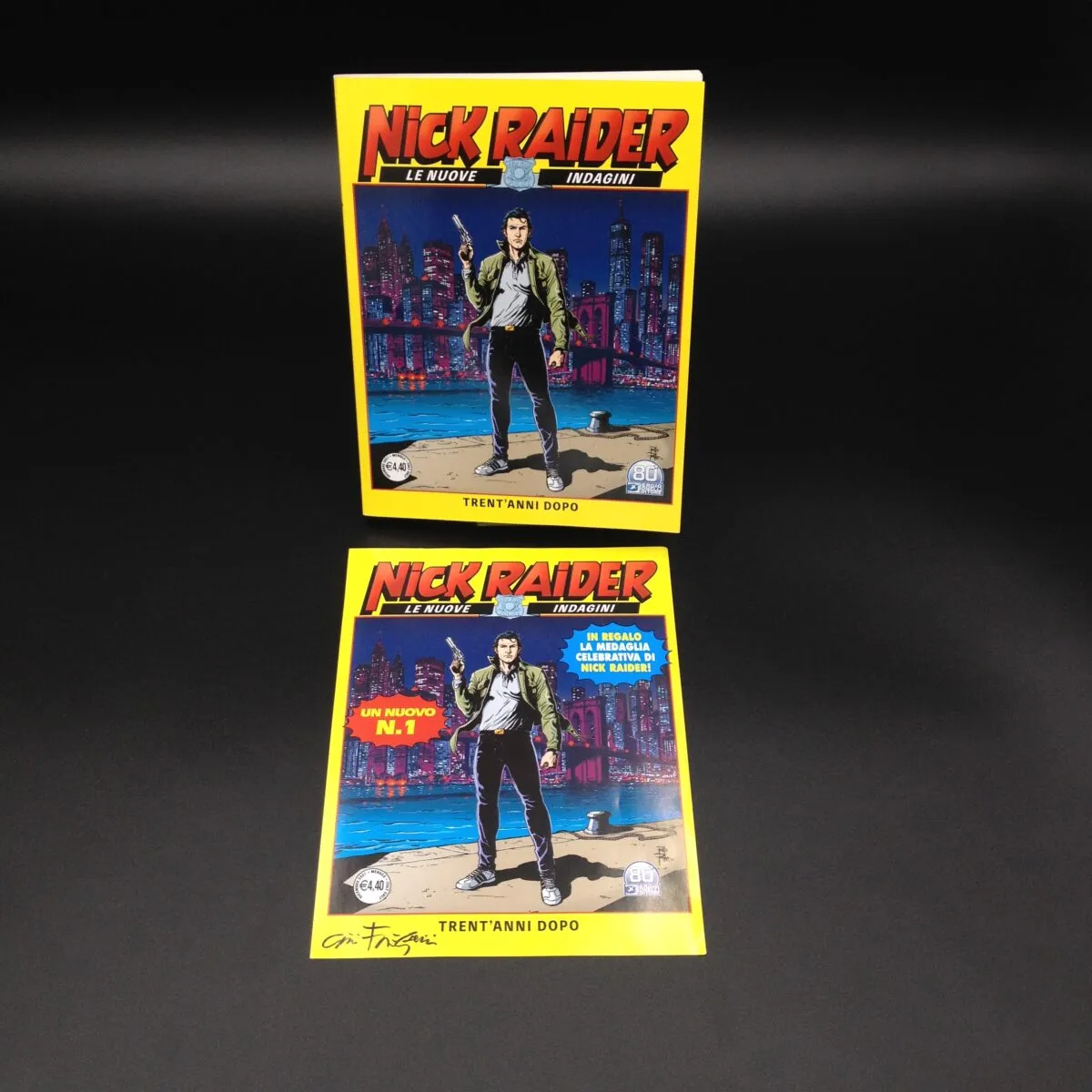 Nick Raider n 1 + card autografati da Giovanni Freghieri