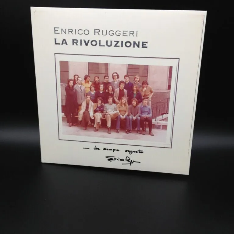 Vinile La rivoluzione autografato da Enrico Ruggeri