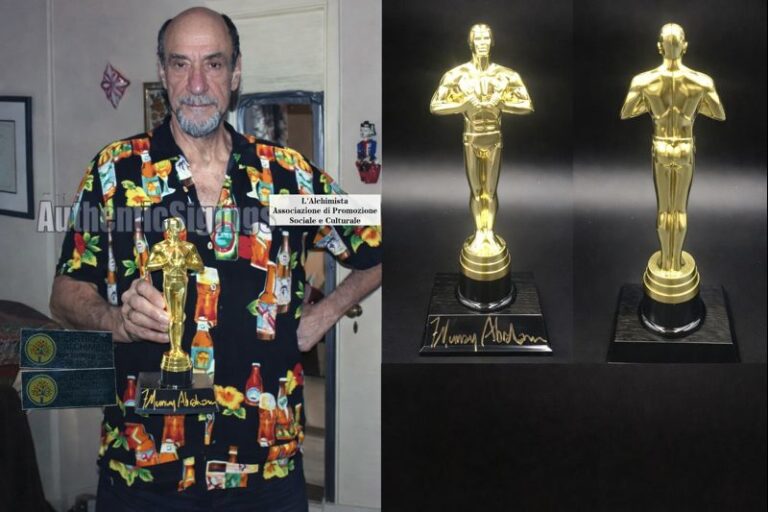 Replica statuetta OSCAR autografata da F. Murray Abraham (Salieri in Amadeus 1984)