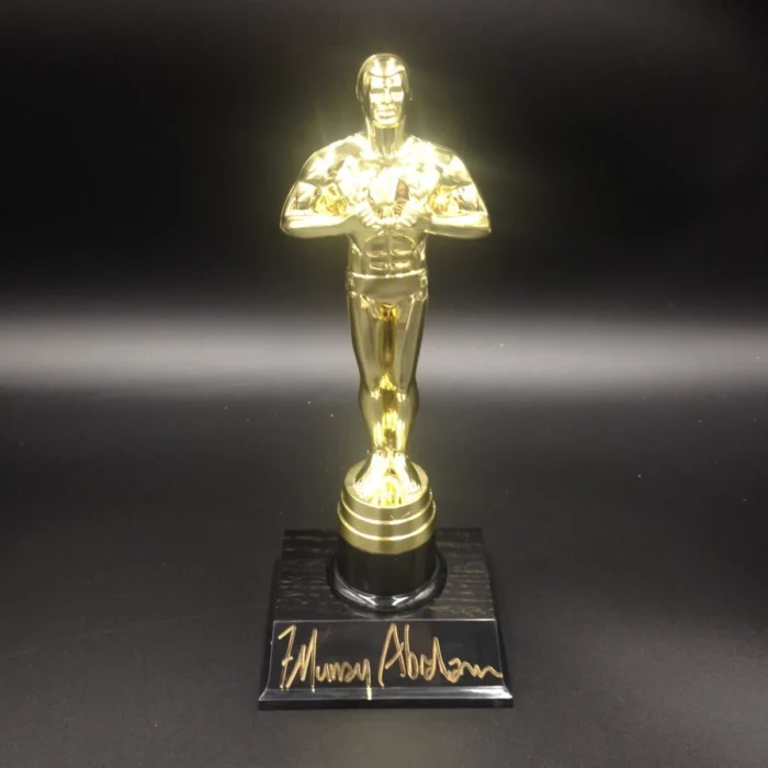 Replica statuetta OSCAR autografata da F. Murray Abraham (Salieri in Amadeus 1984)